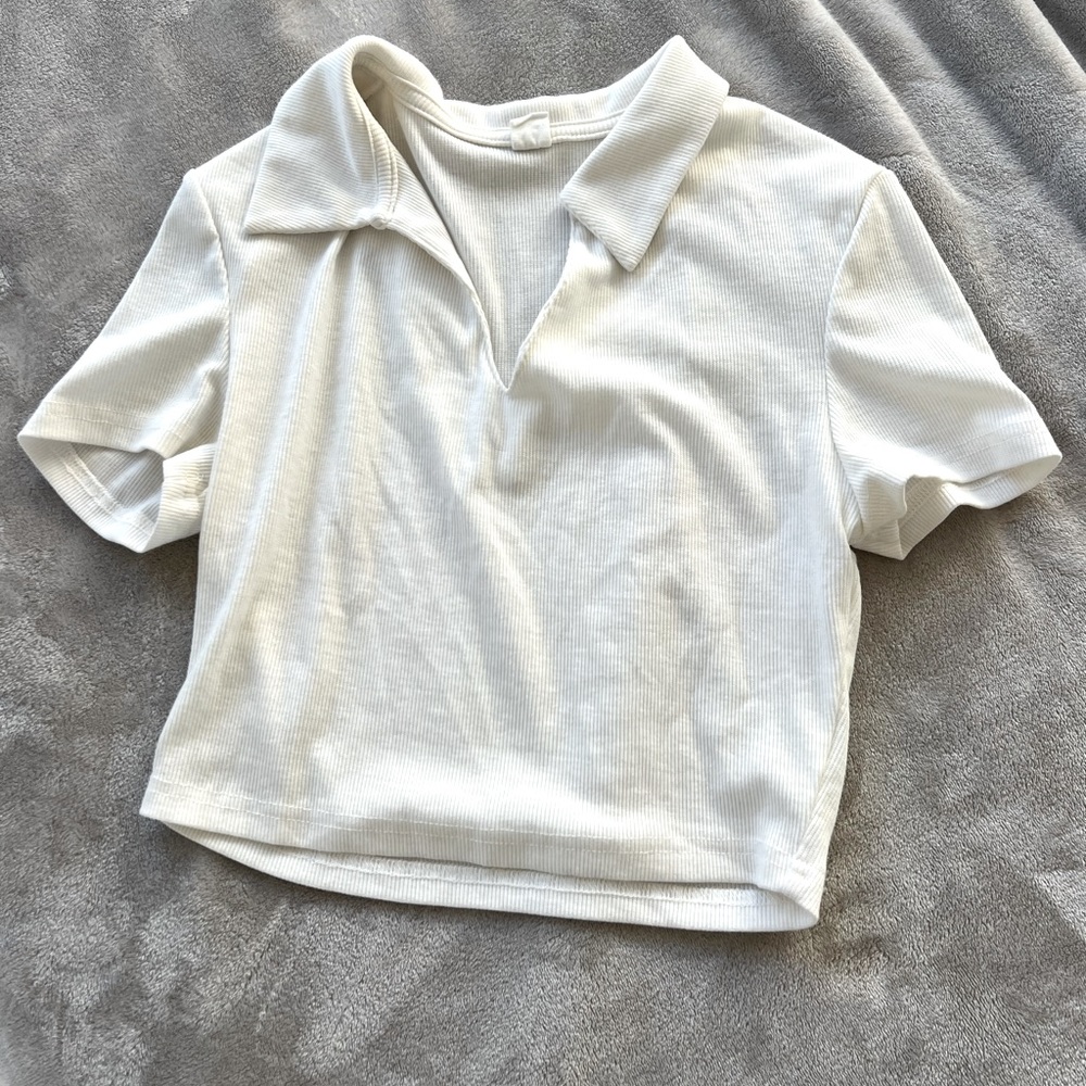 Crop cotton tee